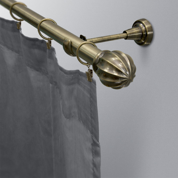 Karnisz metalowy MILOS pojedynczy 25mm ,160' mosiądz